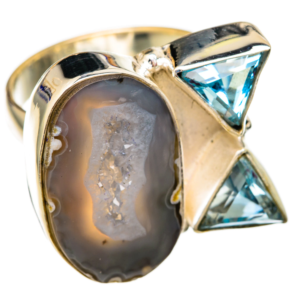 Geode Slice Rings handcrafted by Ana Silver Co - RING103897 - Photo 2