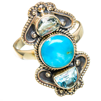 Larimar Rings handcrafted by Ana Silver Co - RING103899 - Photo 2