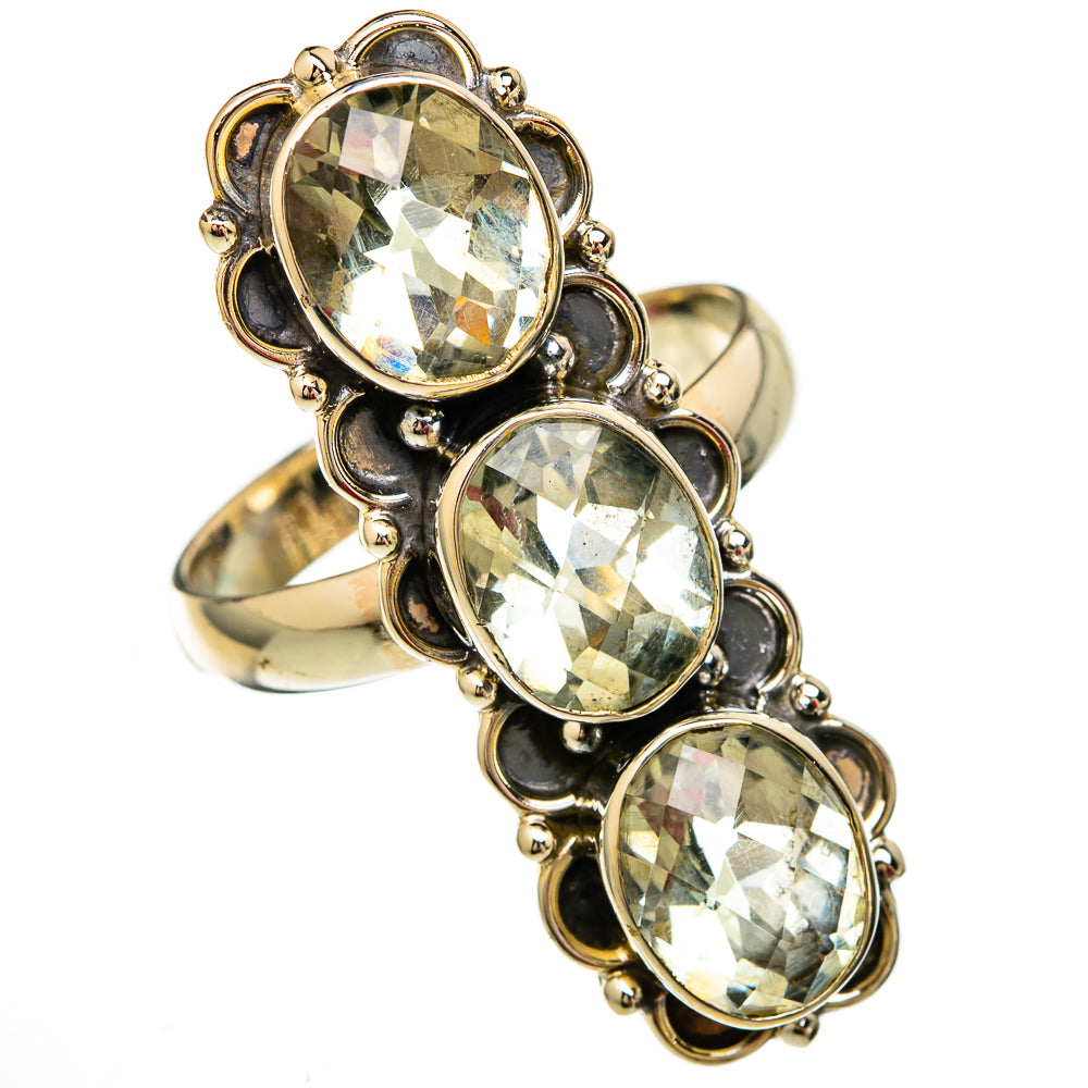 Green Amethyst Rings handcrafted by Ana Silver Co - RING103909 - Photo 2