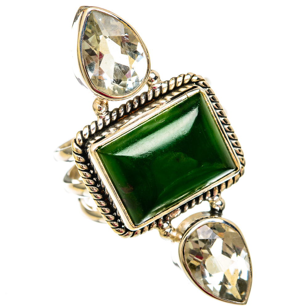 Green Aventurine Rings handcrafted by Ana Silver Co - RING103910 - Photo 2