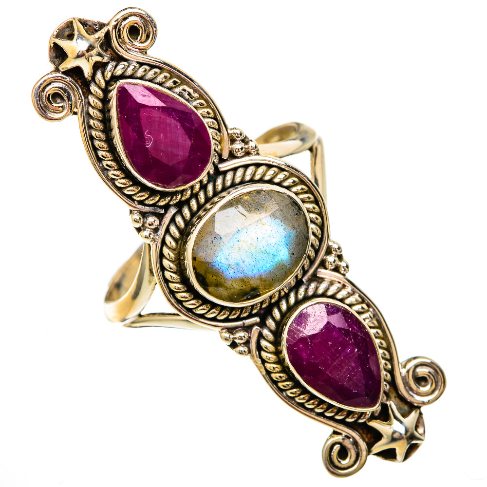 Labradorite Rings handcrafted by Ana Silver Co - RING103917 - Photo 2