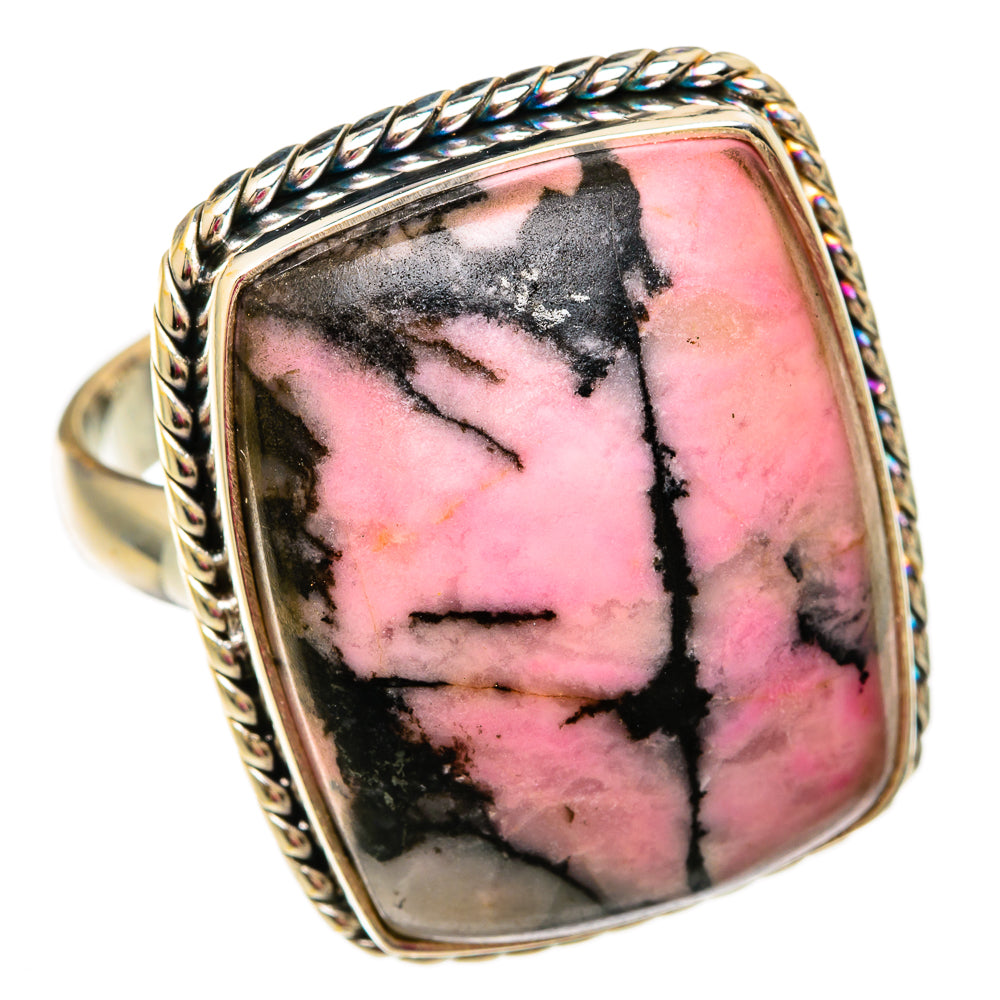 Rhodonite Rings handcrafted by Ana Silver Co - RING103918 - Photo 2
