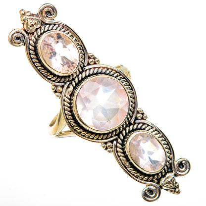 Rose Quartz Rings handcrafted by Ana Silver Co - RING103920 - Photo 2