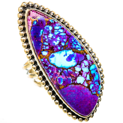 Purple Copper Turquoise Rings handcrafted by Ana Silver Co - RING103924