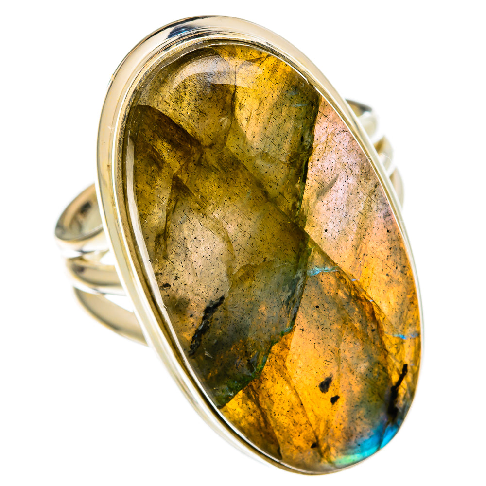 Labradorite Rings handcrafted by Ana Silver Co - RING103933 - Photo 2