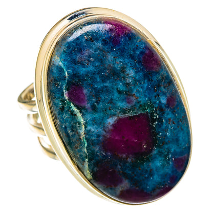 Ruby Fuchsite Rings handcrafted by Ana Silver Co - RING103942