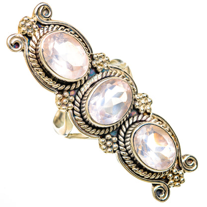 Rose Quartz Rings handcrafted by Ana Silver Co - RING103951