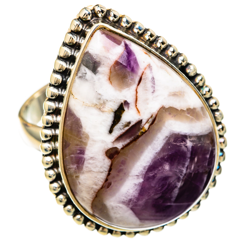 Chevron Amethyst Rings handcrafted by Ana Silver Co - RING103954 - Photo 2