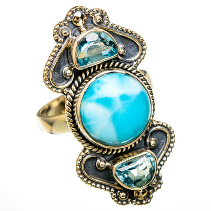 Larimar Rings handcrafted by Ana Silver Co - RING103962 - Photo 2