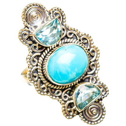 Larimar Rings handcrafted by Ana Silver Co - RING103966 - Photo 2