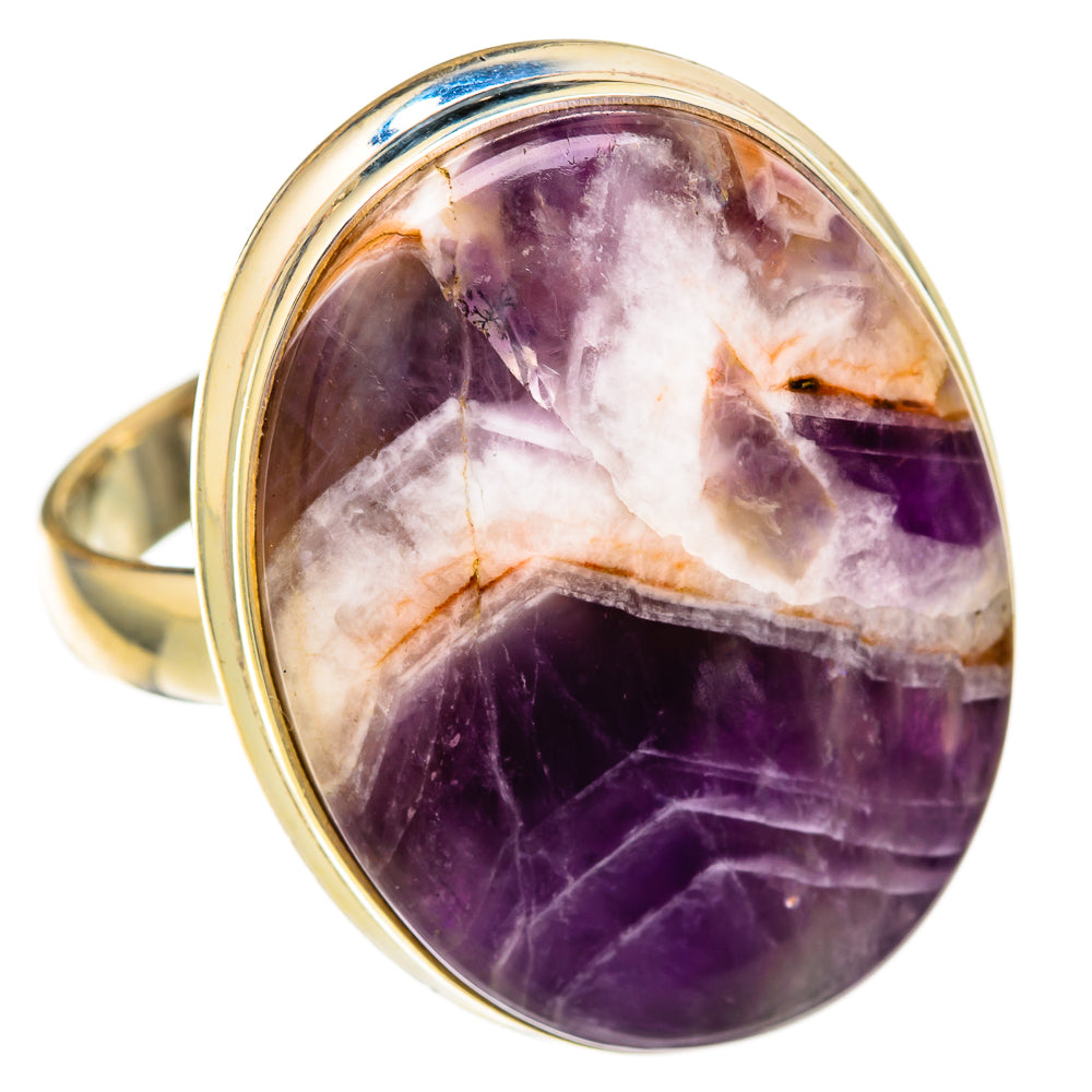 Chevron Amethyst Rings handcrafted by Ana Silver Co - RING103979