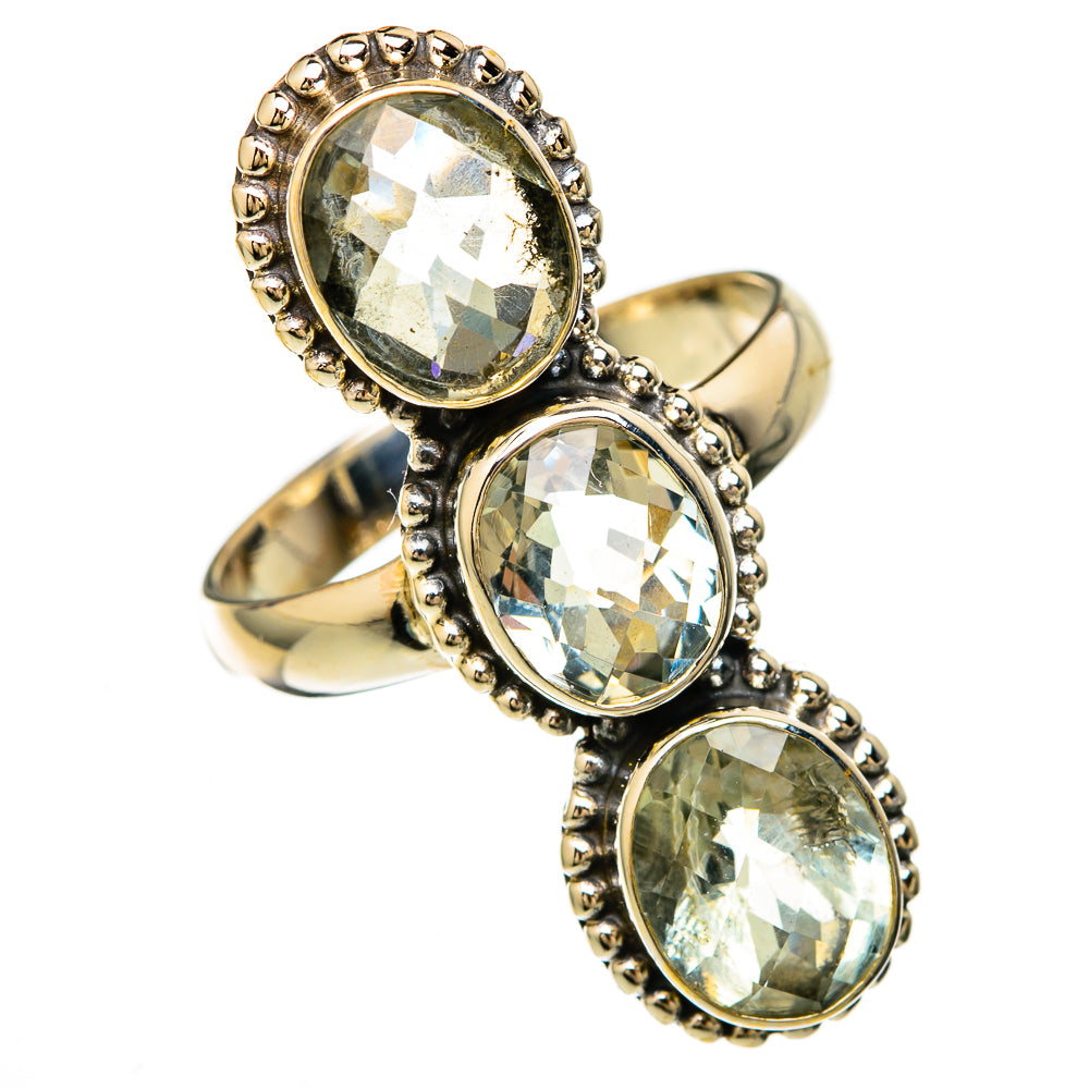 Green Amethyst Rings handcrafted by Ana Silver Co - RING103991 - Photo 2