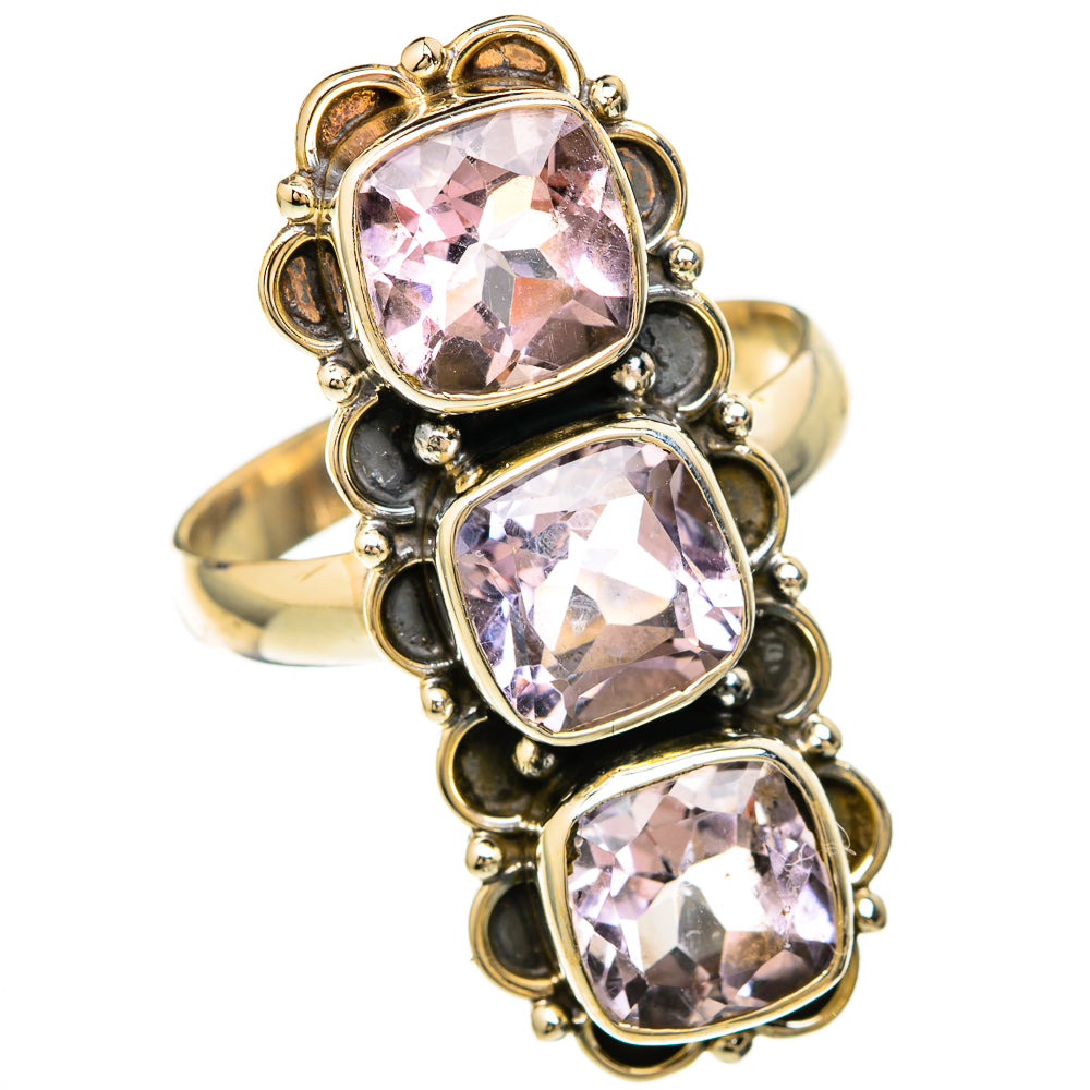 Kunzite Rings handcrafted by Ana Silver Co - RING104003 - Photo 2