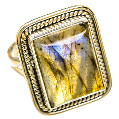 Labradorite Rings handcrafted by Ana Silver Co - RING104012 - Photo 2