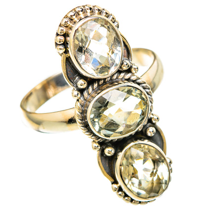 Green Amethyst Rings handcrafted by Ana Silver Co - RING104014 - Photo 2