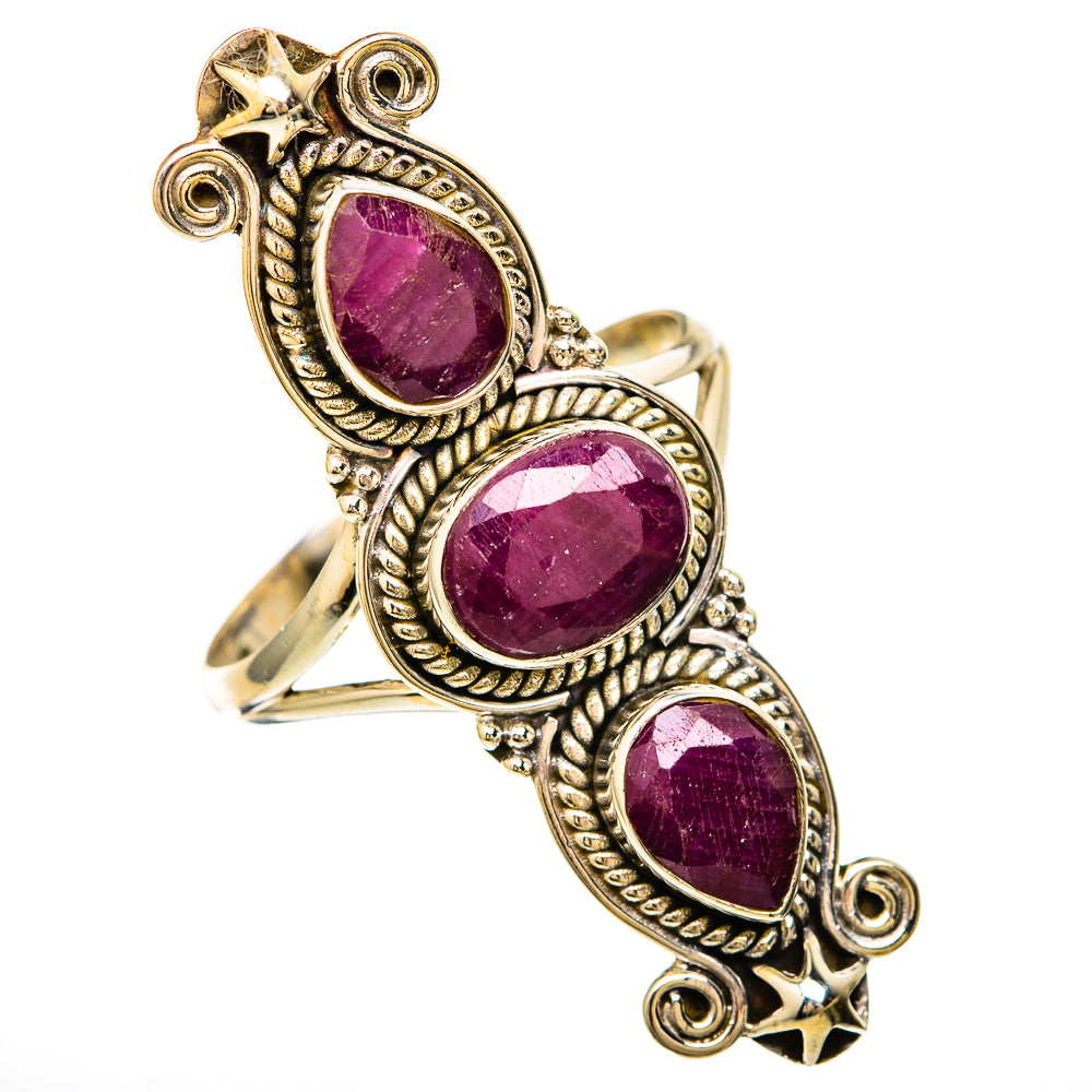 Ruby Rings handcrafted by Ana Silver Co - RING104019 - Photo 2