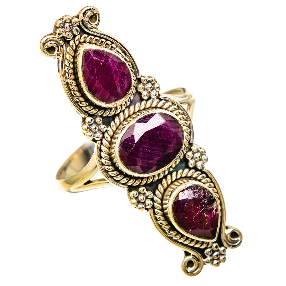 Ruby Rings handcrafted by Ana Silver Co - RING104021 - Photo 2
