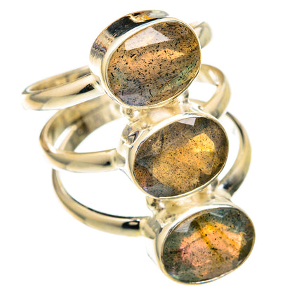 Labradorite Rings handcrafted by Ana Silver Co - RING104030