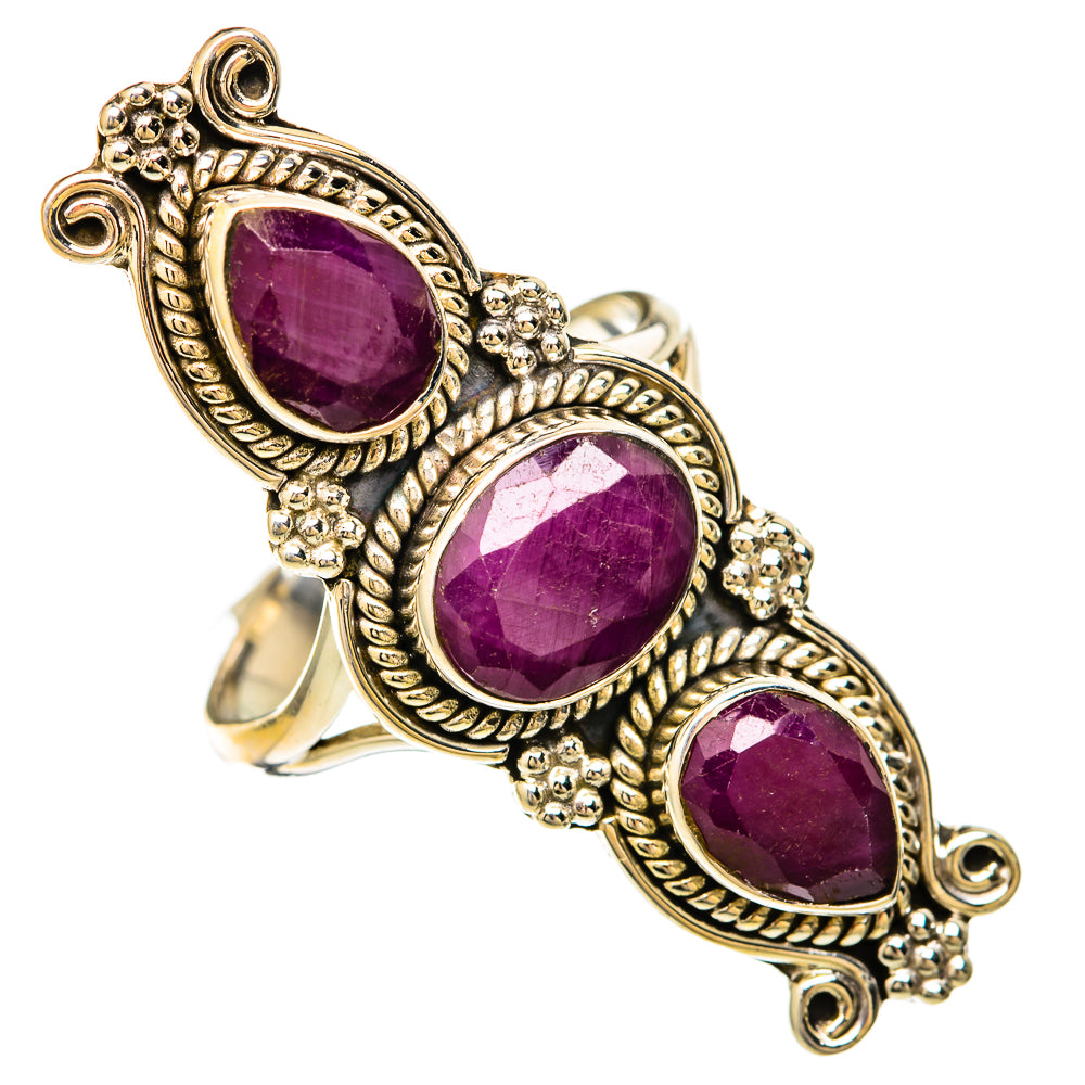 Ruby Rings handcrafted by Ana Silver Co - RING104036 - Photo 2
