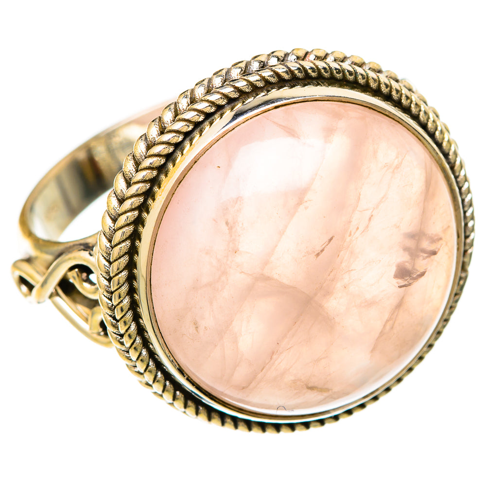 Rose Quartz Rings handcrafted by Ana Silver Co - RING104041 - Photo 2