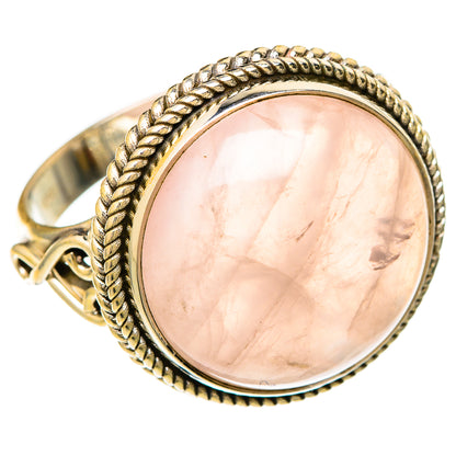 Rose Quartz Rings handcrafted by Ana Silver Co - RING104041 - Photo 2