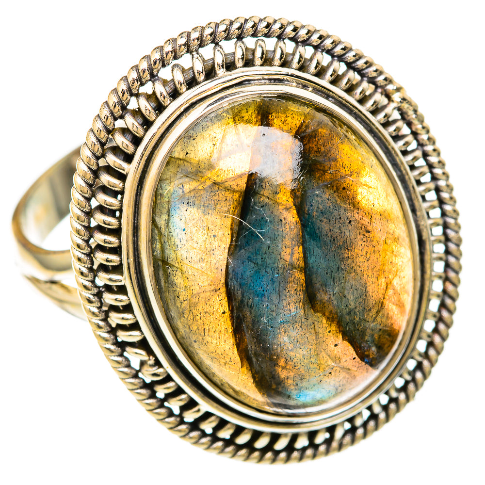 Labradorite Rings handcrafted by Ana Silver Co - RING104046 - Photo 2