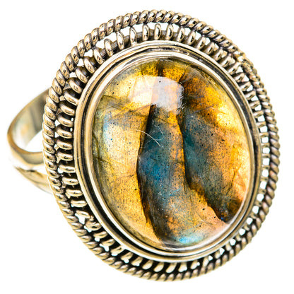 Labradorite Rings handcrafted by Ana Silver Co - RING104046 - Photo 2