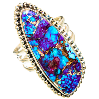 Purple Copper Turquoise Rings handcrafted by Ana Silver Co - RING104054 - Photo 2