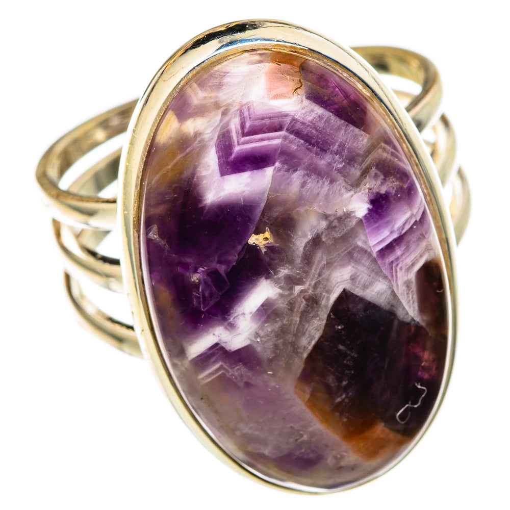 Chevron Amethyst Rings handcrafted by Ana Silver Co - RING104055