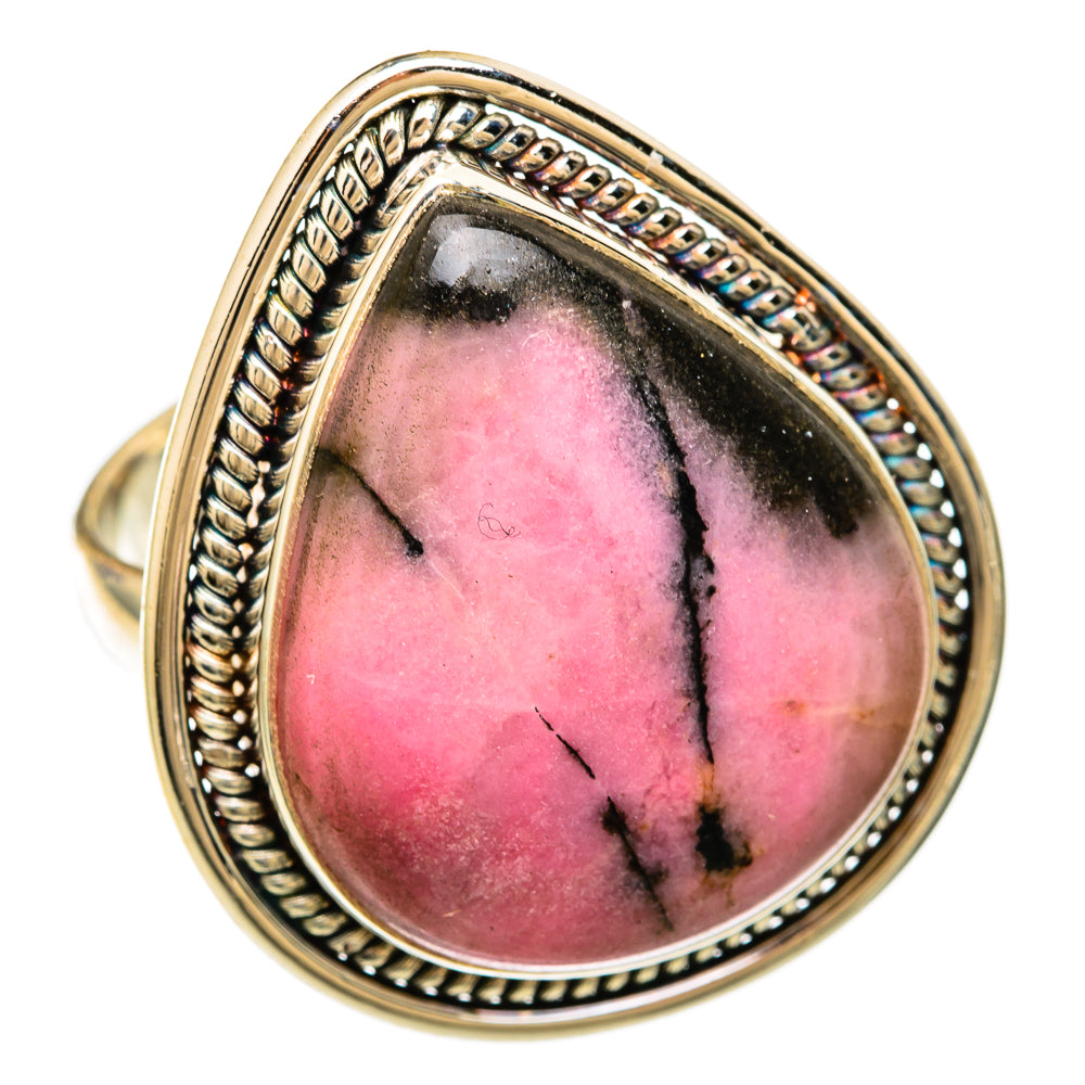Rhodonite Rings handcrafted by Ana Silver Co - RING104056 - Photo 2