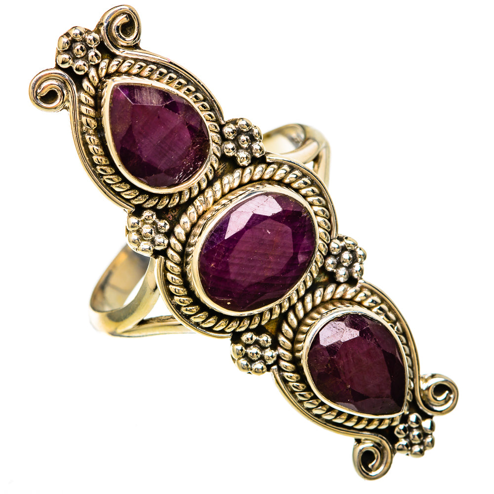 Ruby Rings handcrafted by Ana Silver Co - RING104061 - Photo 2