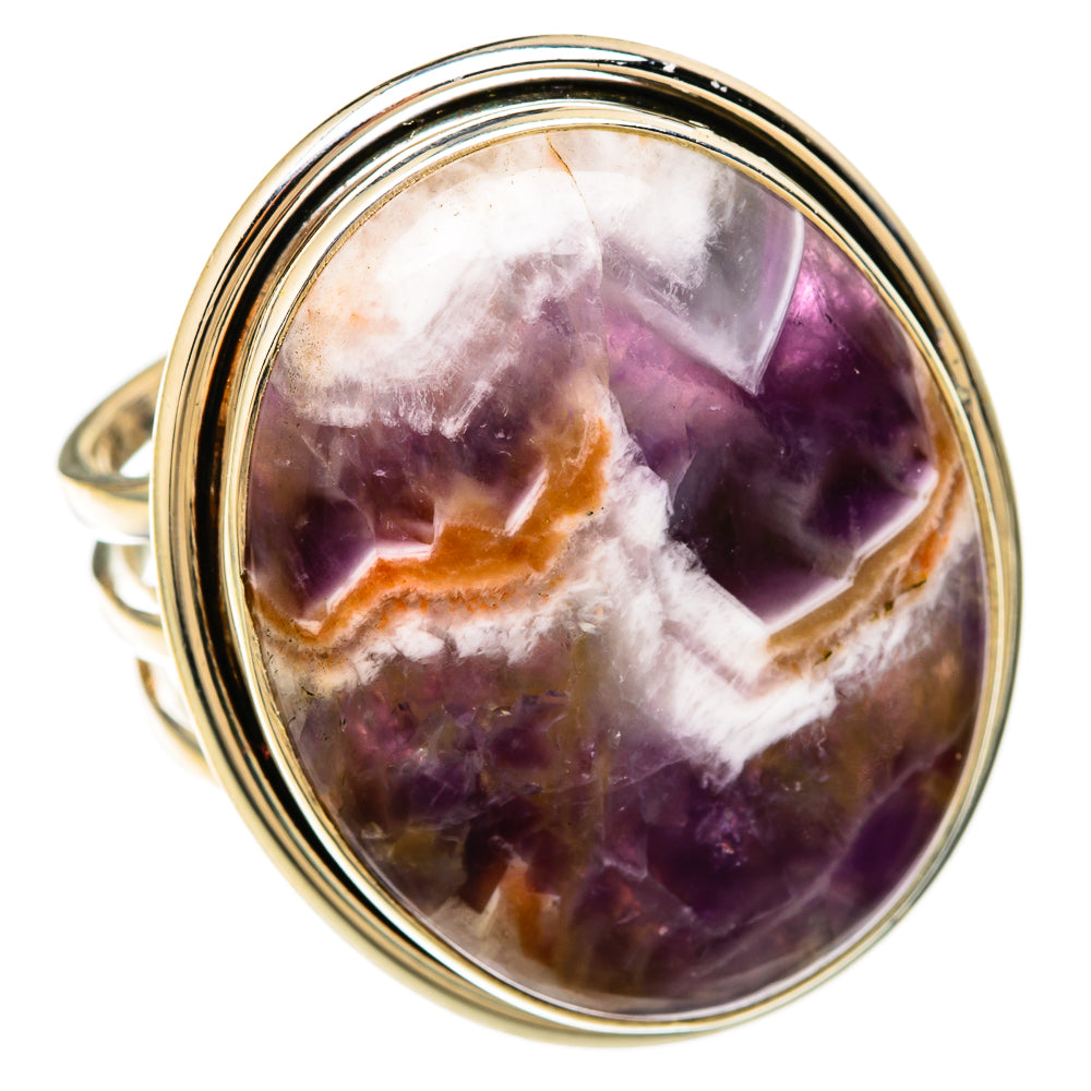 Chevron Amethyst Rings handcrafted by Ana Silver Co - RING104071