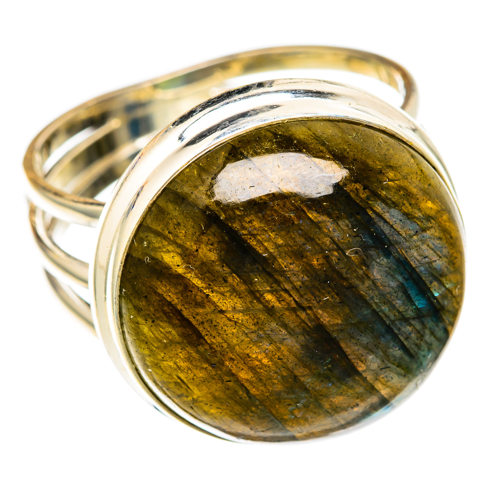 Labradorite Rings handcrafted by Ana Silver Co - RING104080 - Photo 2