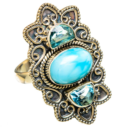 Larimar Rings handcrafted by Ana Silver Co - RING104081 - Photo 2