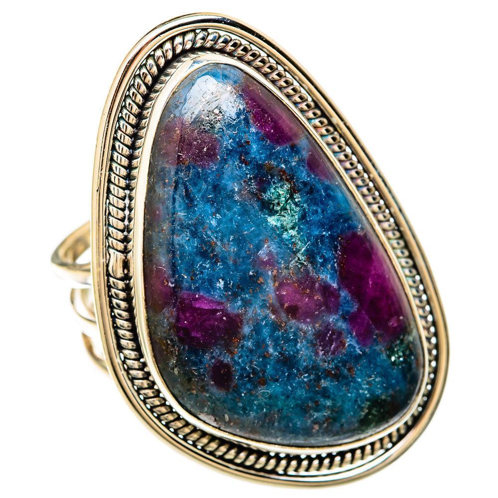 Ruby Fuchsite Rings handcrafted by Ana Silver Co - RING104083 - Photo 2