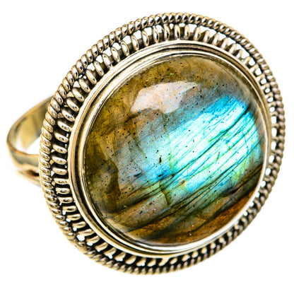 Labradorite Rings handcrafted by Ana Silver Co - RING104085 - Photo 2
