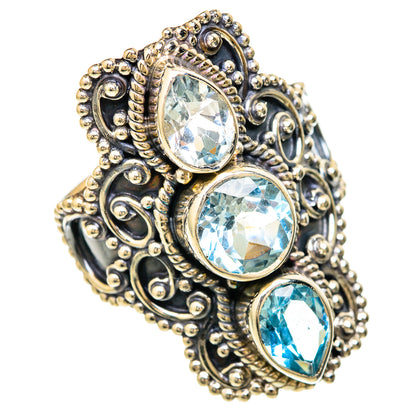 Blue Topaz Rings handcrafted by Ana Silver Co - RING104096 - Photo 2