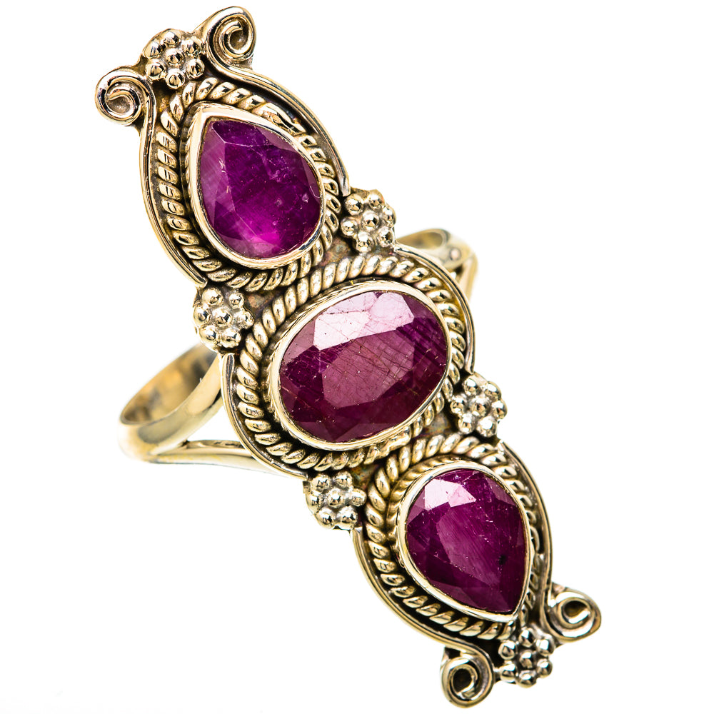 Ruby Rings handcrafted by Ana Silver Co - RING104102 - Photo 2