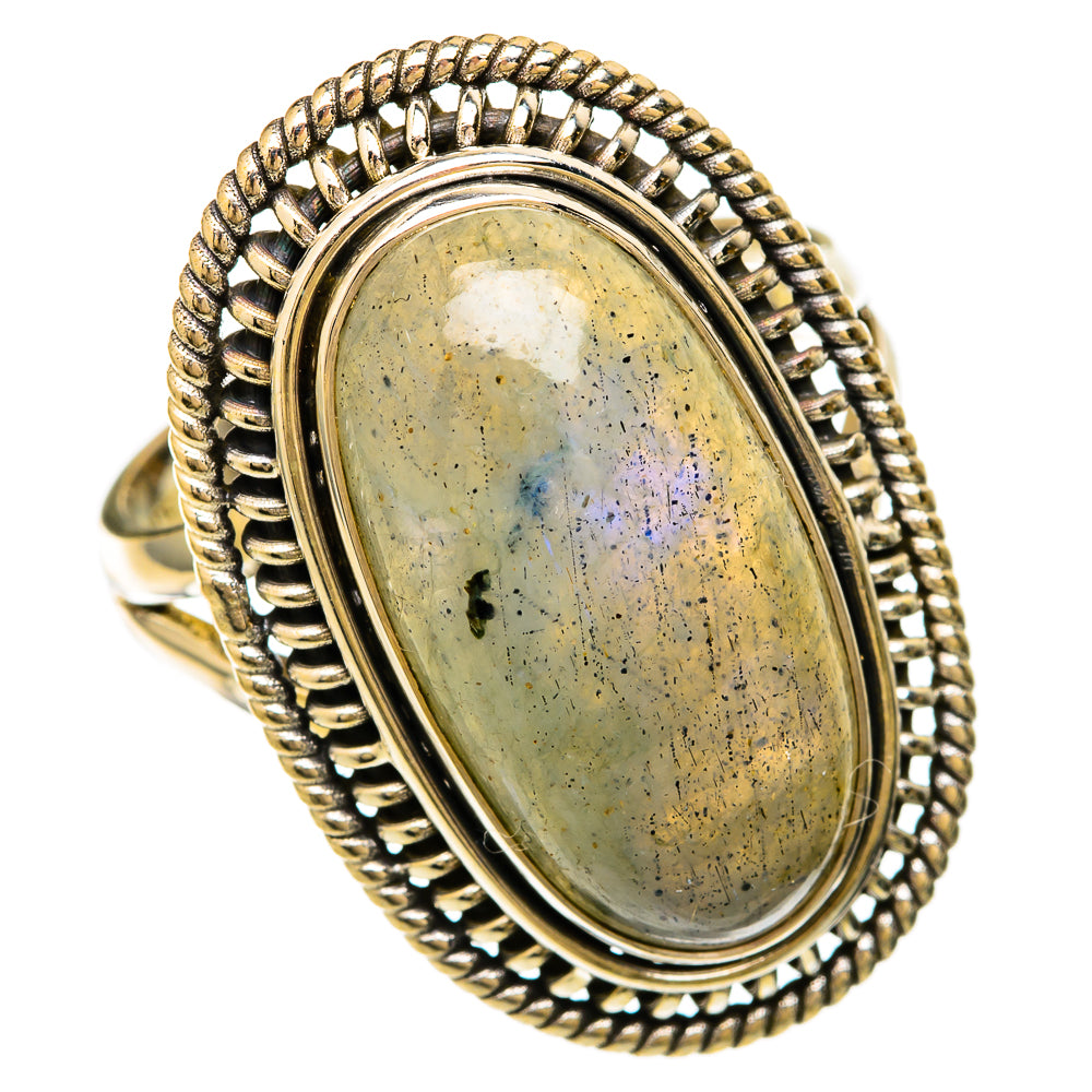Labradorite Rings handcrafted by Ana Silver Co - RING104104 - Photo 2