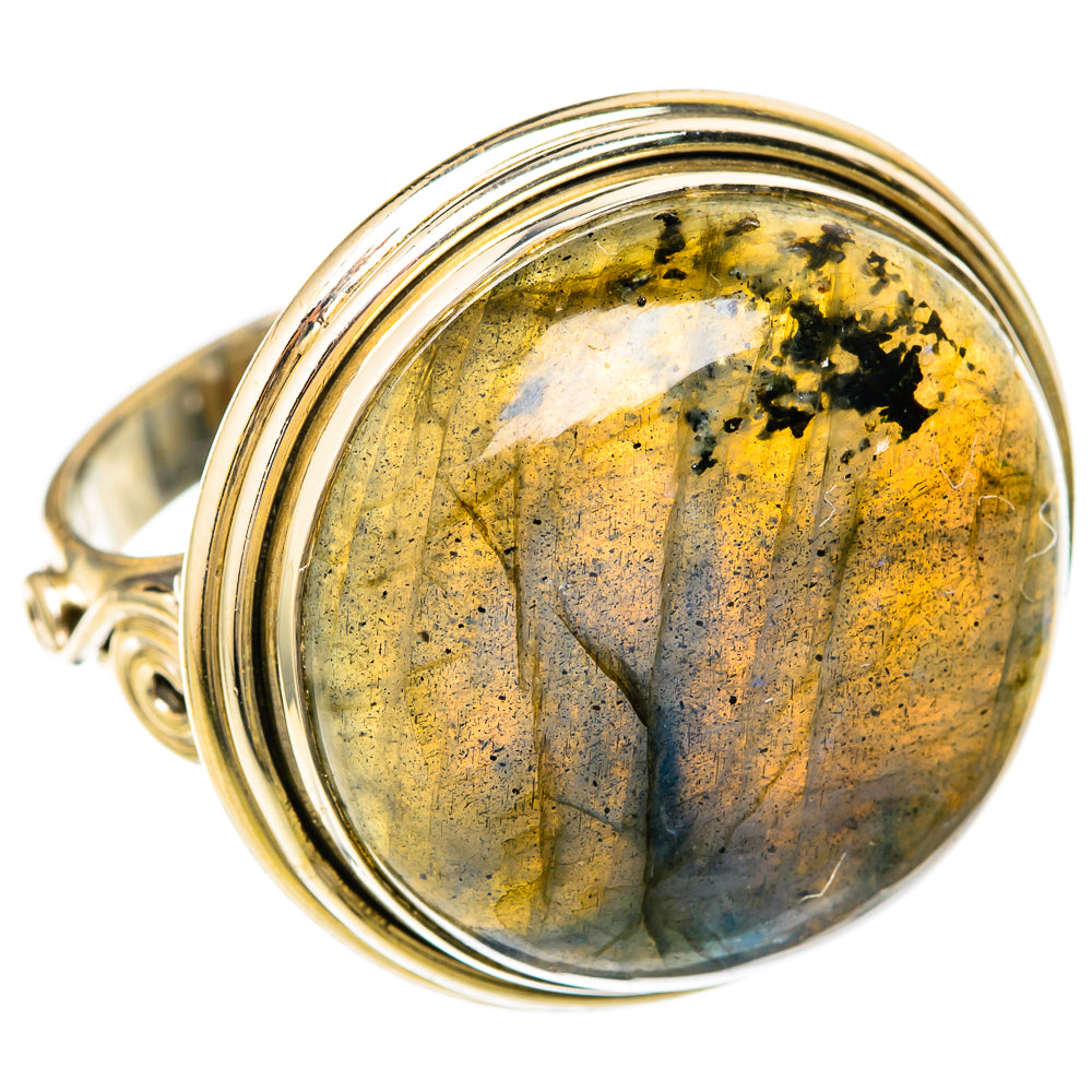 Labradorite Rings handcrafted by Ana Silver Co - RING104109 - Photo 2