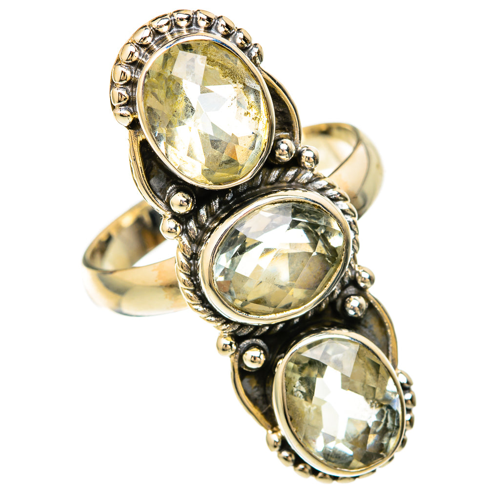 Green Amethyst Rings handcrafted by Ana Silver Co - RING104114 - Photo 2