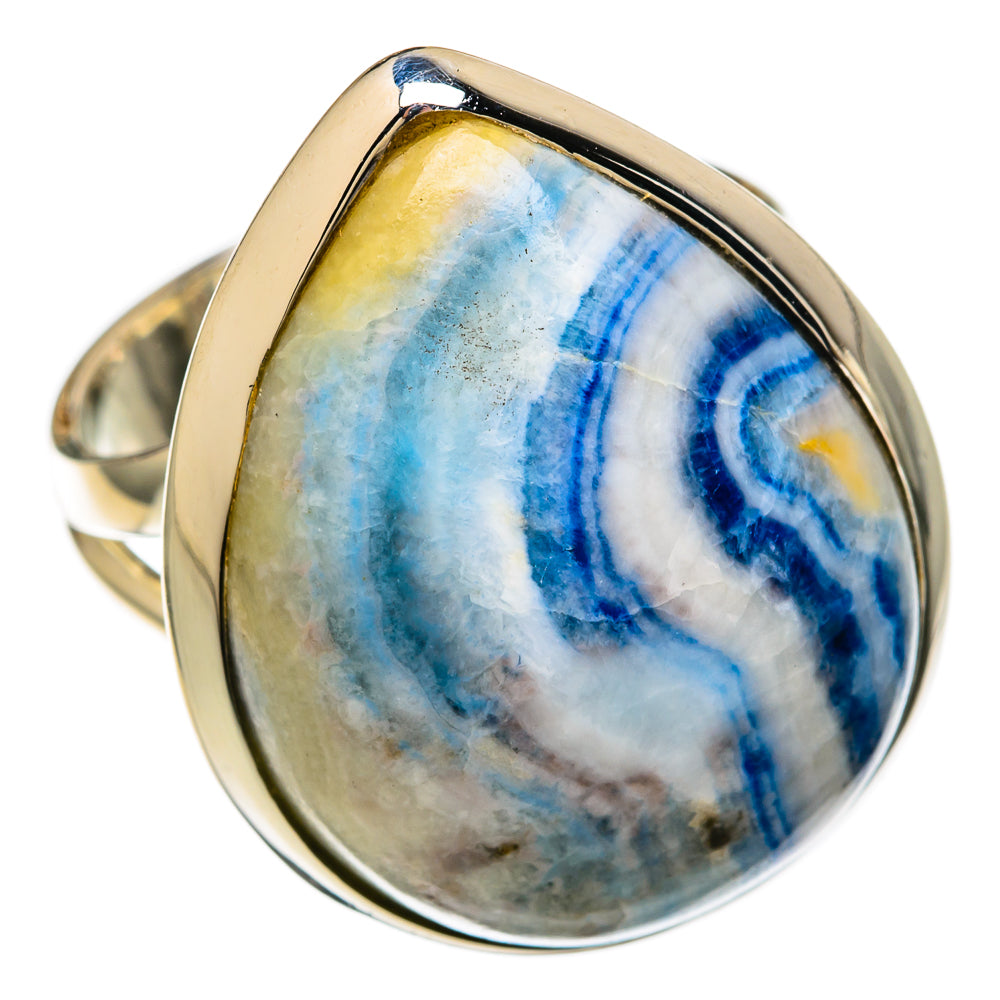 Blue Scheelite Rings handcrafted by Ana Silver Co - RING104117 - Photo 2