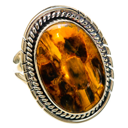 Golden Pietersite Rings handcrafted by Ana Silver Co - RING104122 - Photo 2