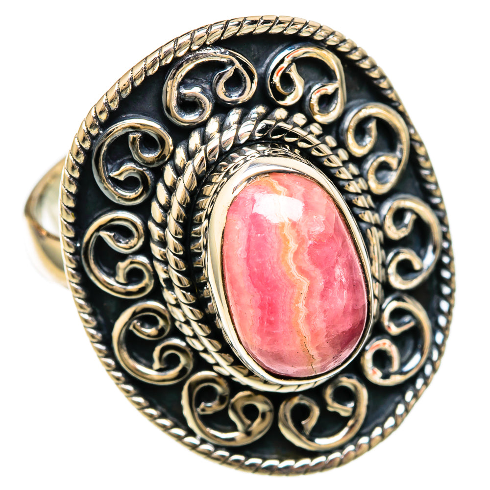 Rhodochrosite Rings handcrafted by Ana Silver Co - RING104126 - Photo 2