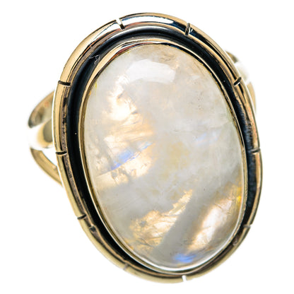 Rainbow Moonstone Rings handcrafted by Ana Silver Co - RING104136 - Photo 2