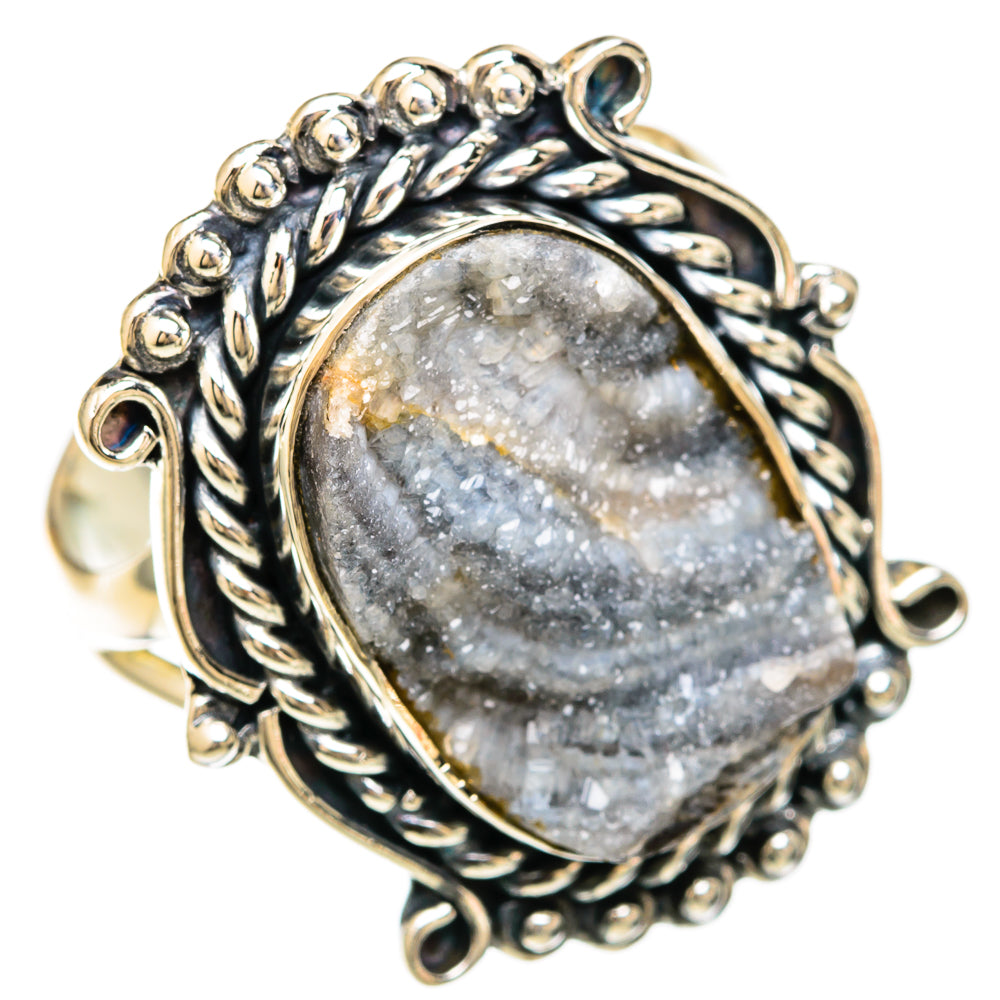 Desert Druzy Rings handcrafted by Ana Silver Co - RING104142 - Photo 2
