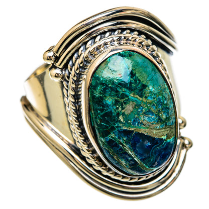 Chrysocolla Rings handcrafted by Ana Silver Co - RING104145 - Photo 2
