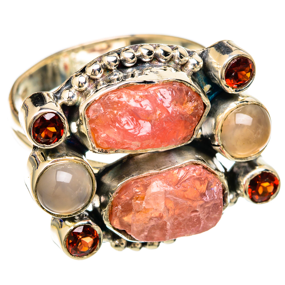 Rose Quartz Rings handcrafted by Ana Silver Co - RING104153 - Photo 2
