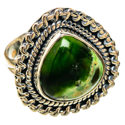 Australian Green Opal Rings handcrafted by Ana Silver Co - RING104172 - Photo 2