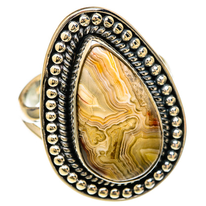 Laguna Lace Agate Rings handcrafted by Ana Silver Co - RING104174 - Photo 2